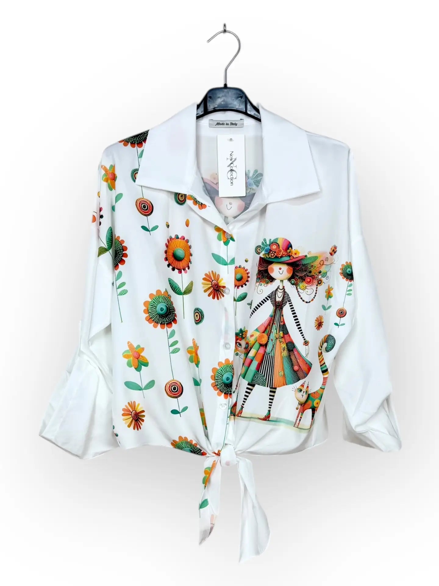 Italian print blouse