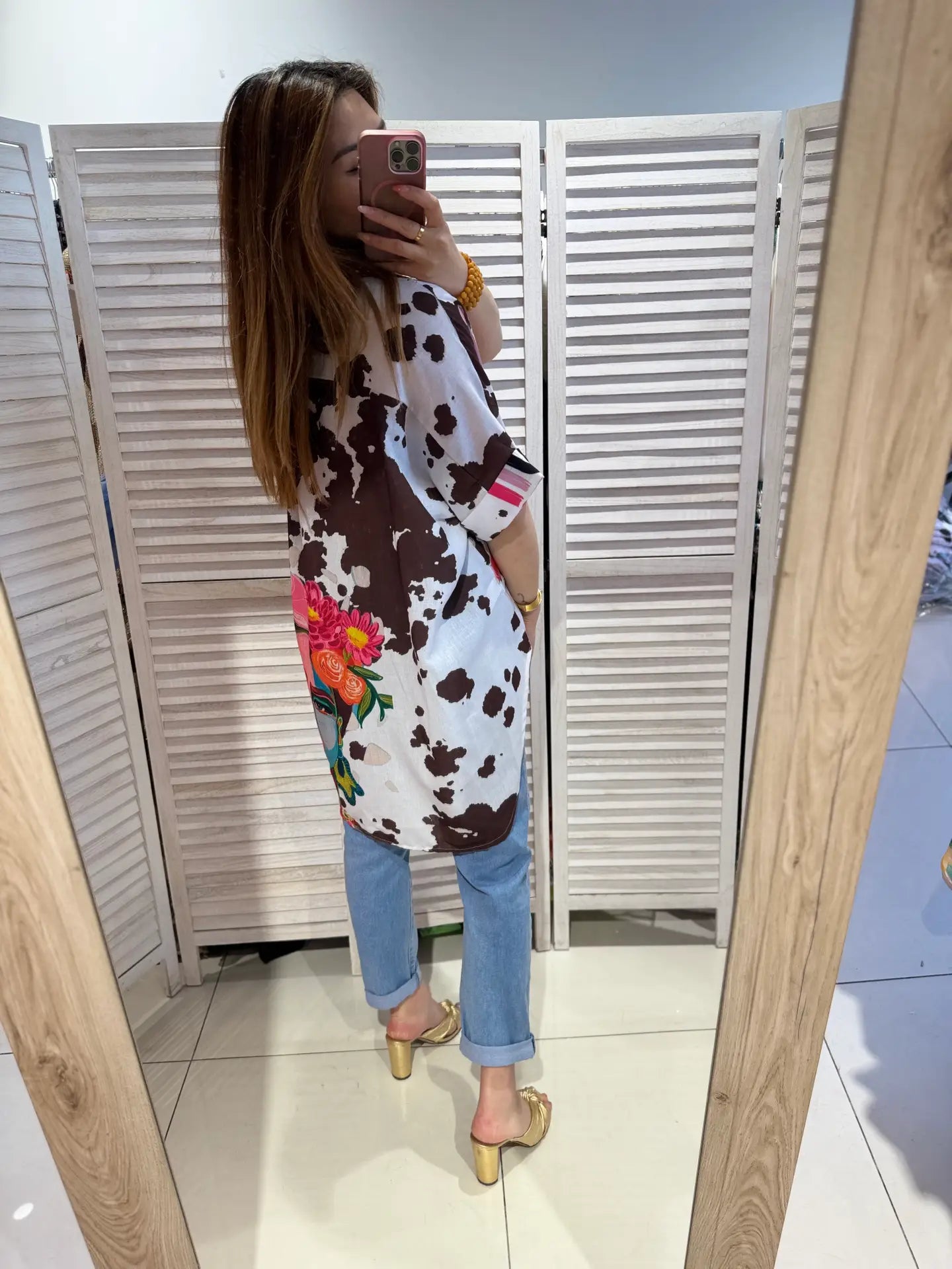 Oversized Printed Shirt