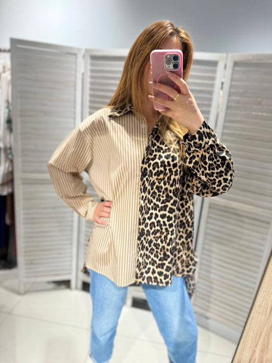 Animal print blusón