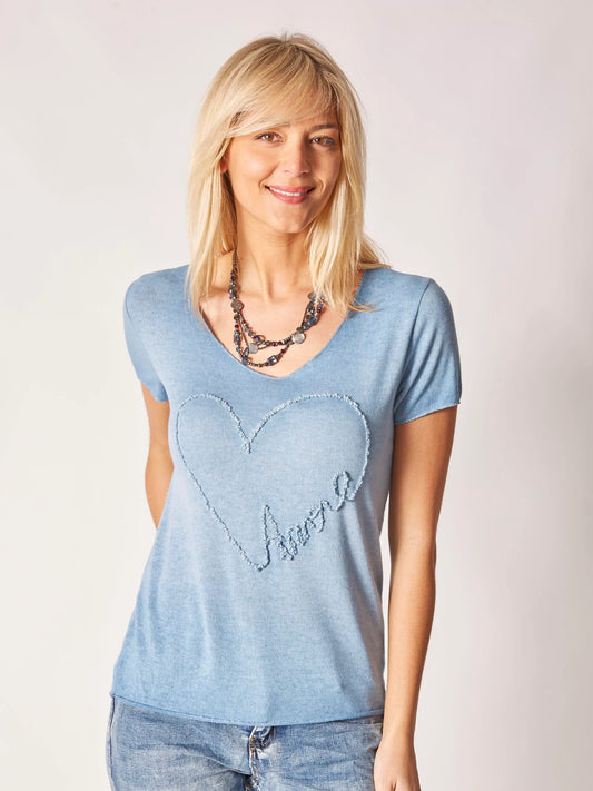 Women’S “Amore” Heart Italian