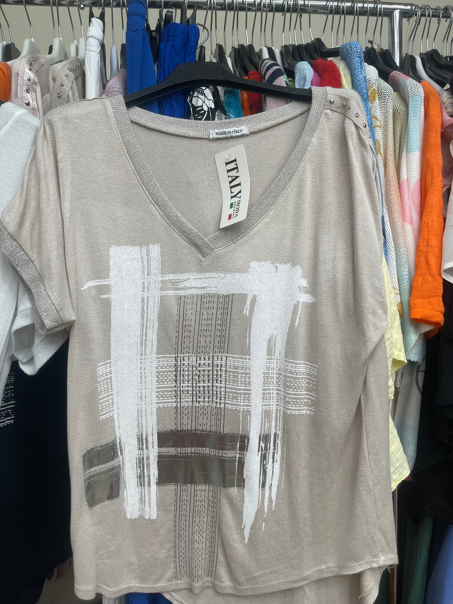 Women Plaid Printed Top Italian