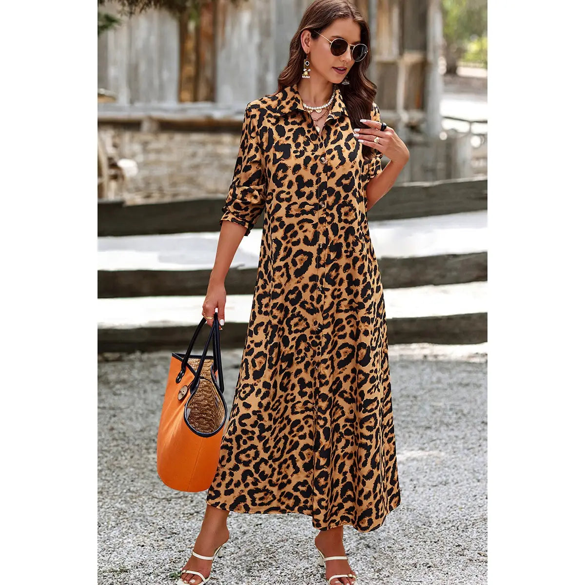 Animal print dress