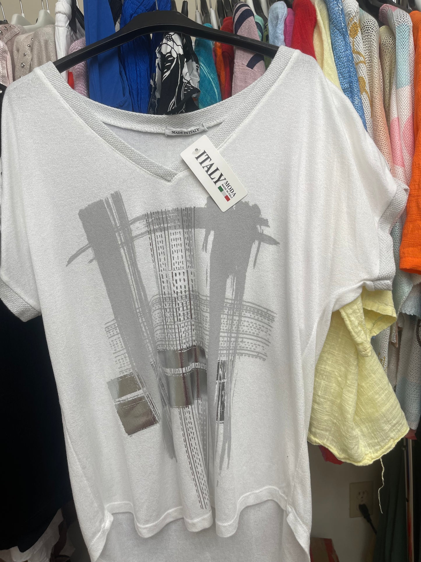 Women Plaid Printed Top Italian
