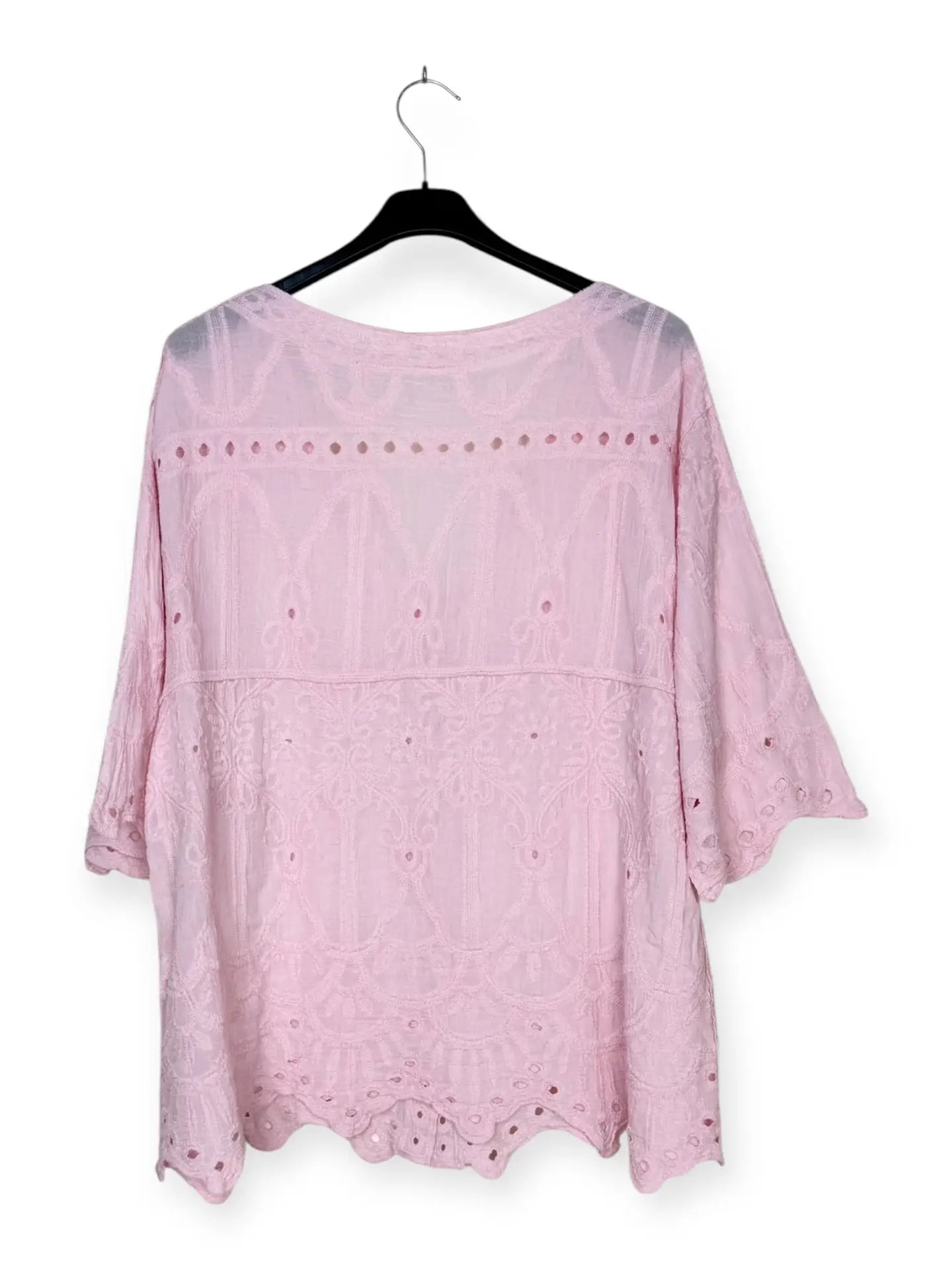 Blouse with Floral Embroidery Italian