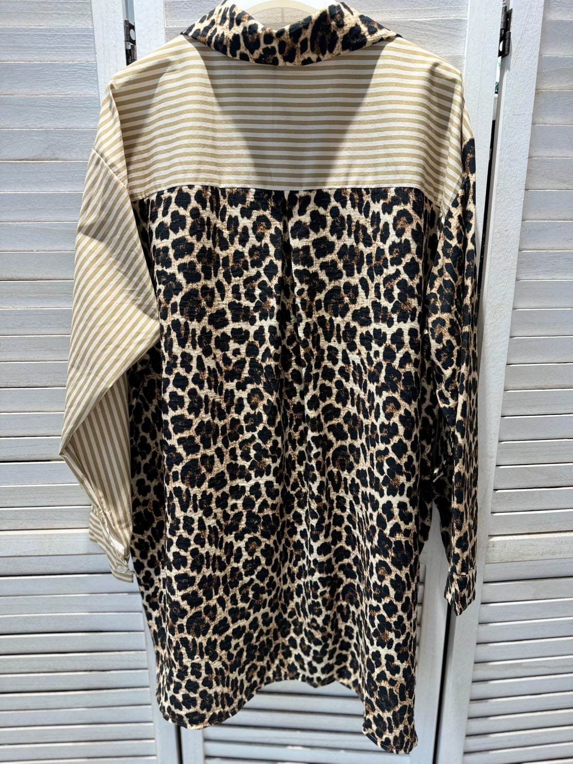 Animal print blusón