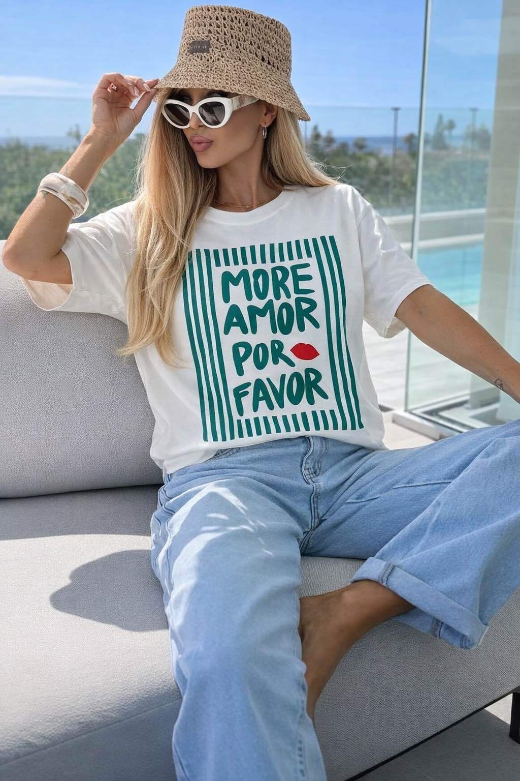 Trendy Printed Cotton T‑Shirt, Premium Quality - More Amor