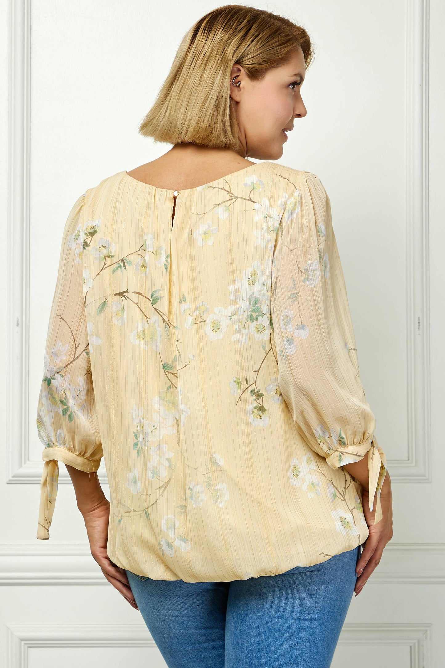PLUS SIZE SPRING BREEZE CHIFFON BLOUSE