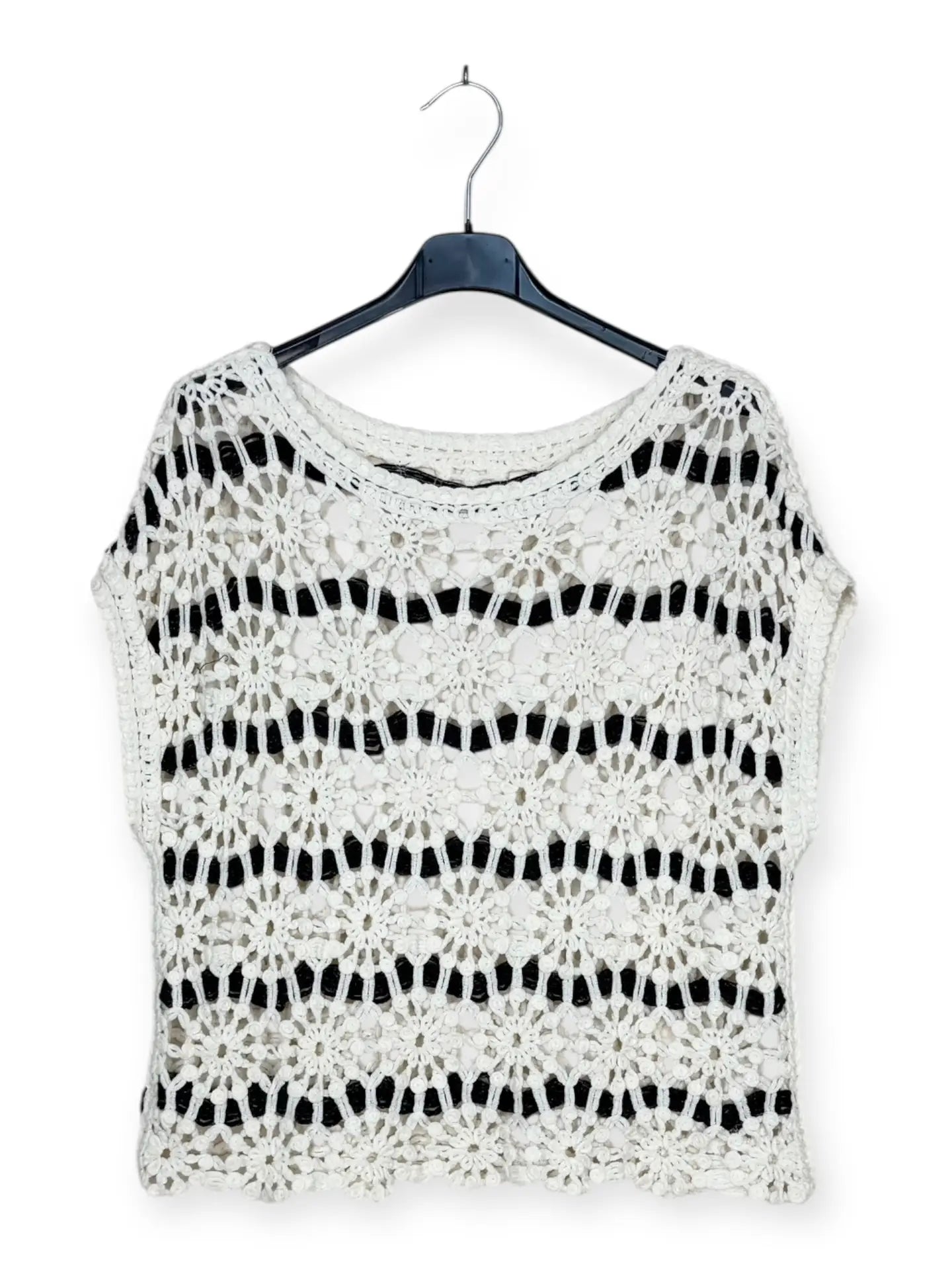 Sleeveless Openwork Italian