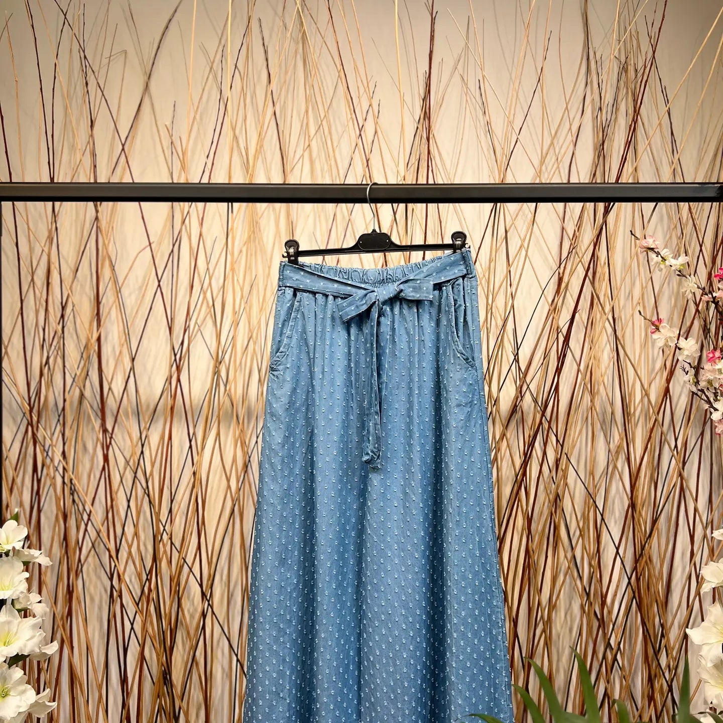 100% Tencel Trousers Polka Dot