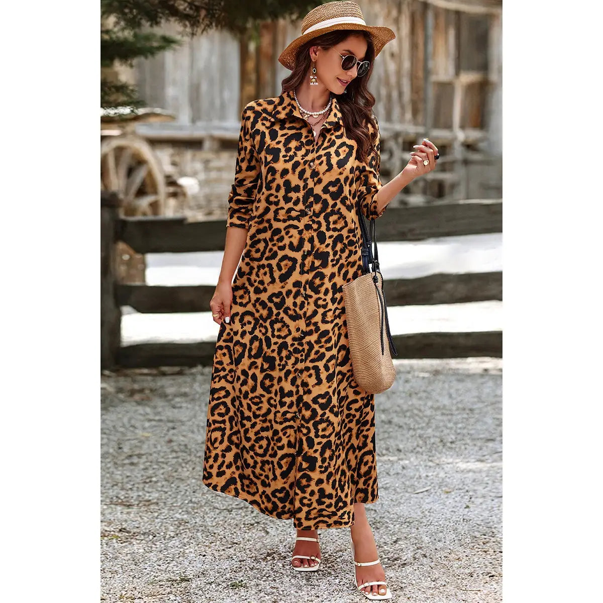 Animal print dress