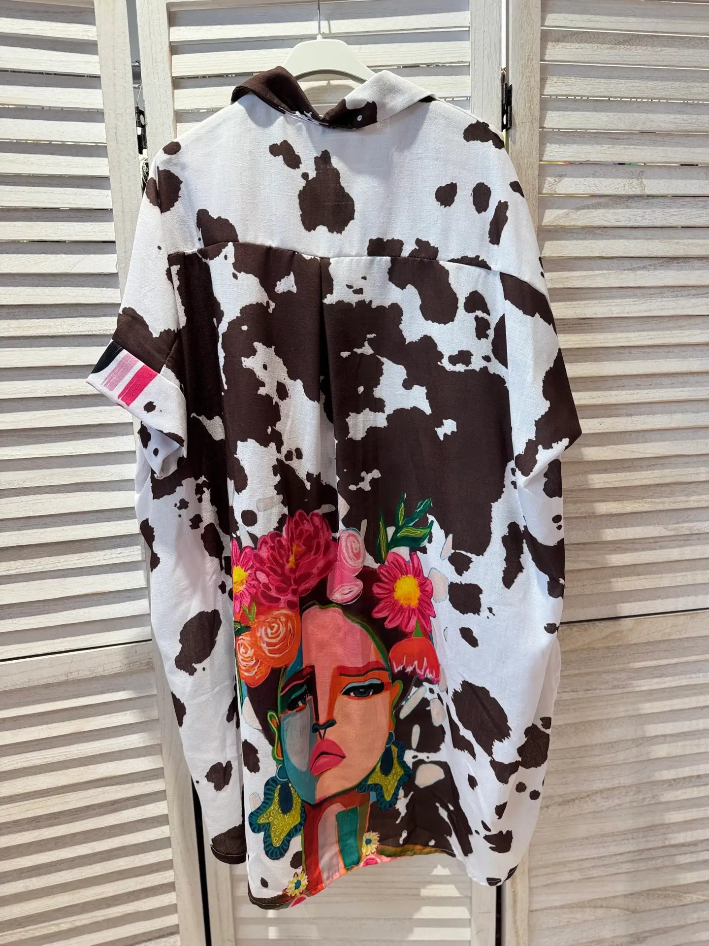 Blusón mujer flores italiano