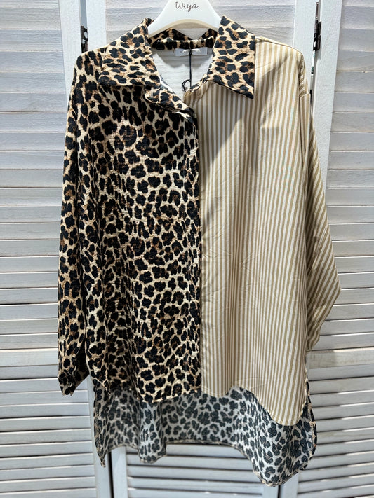Animal print blusón