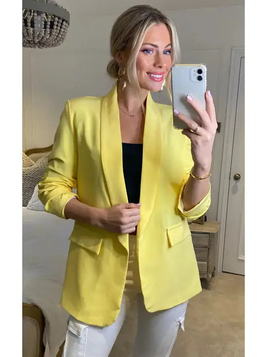 Yellow italian blazer