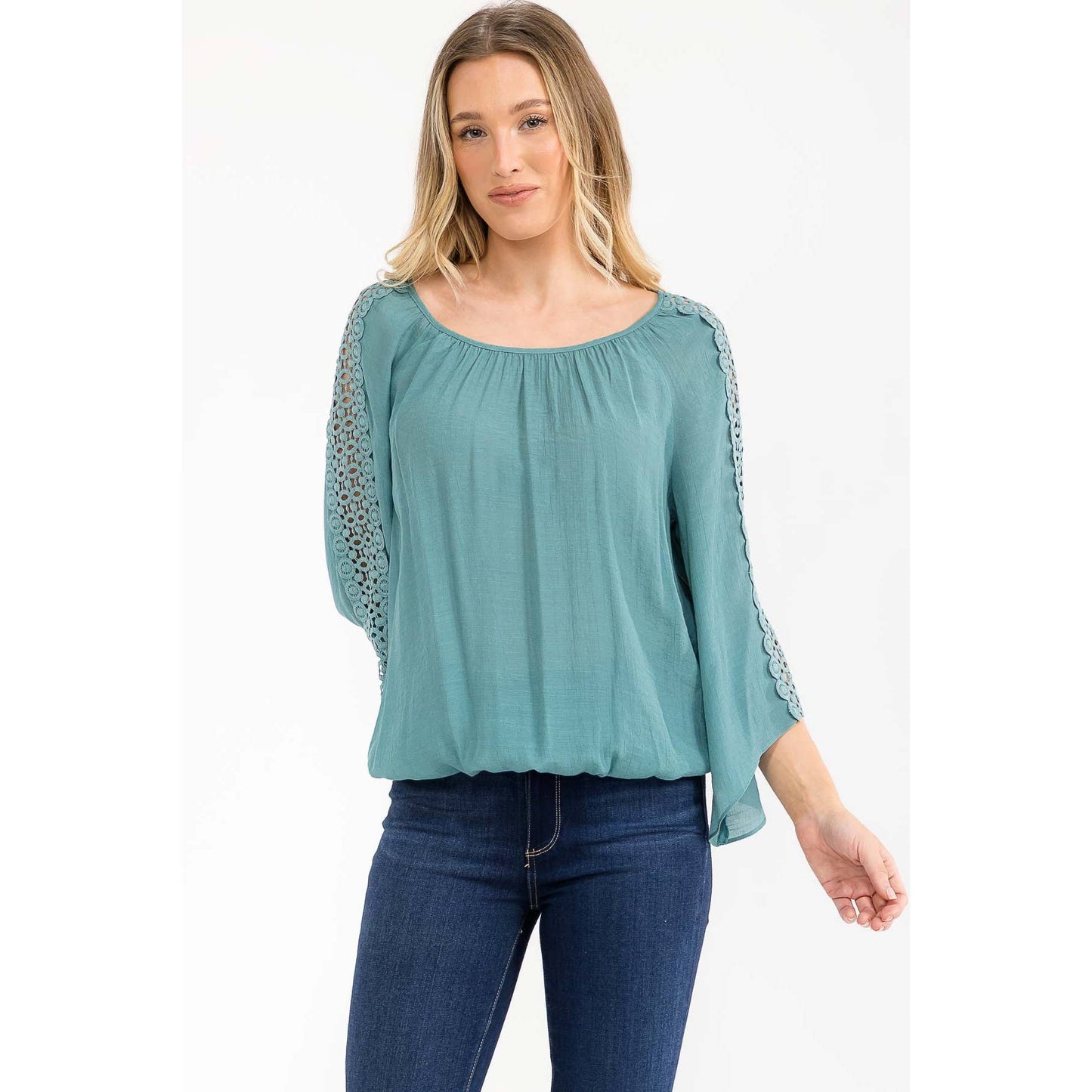 CROCHET SLEEVE PEASANT