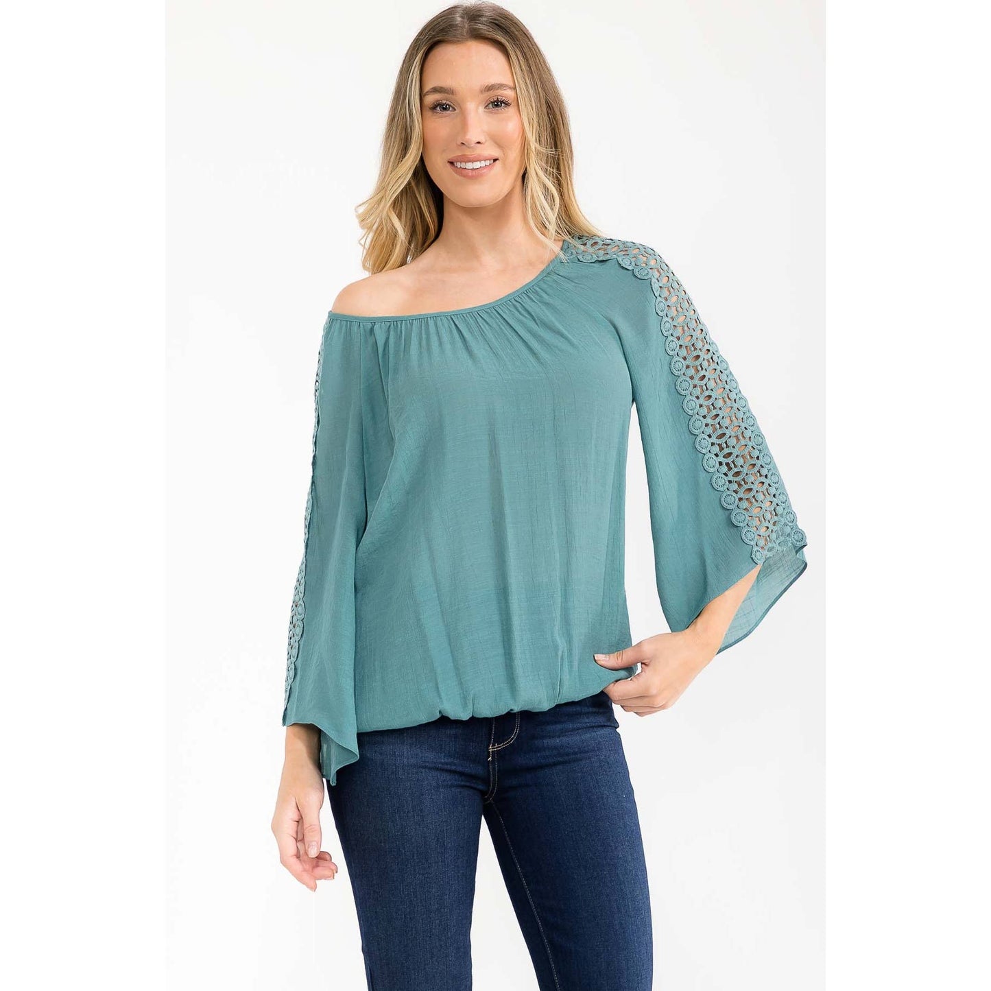 CROCHET SLEEVE PEASANT