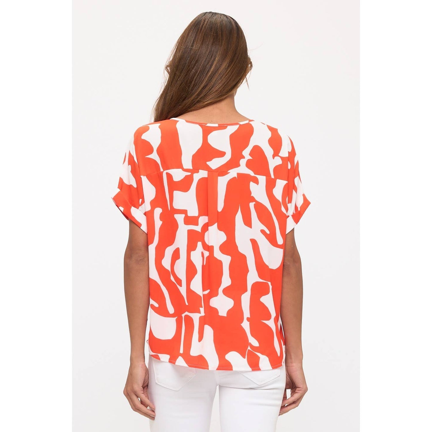 ORANGE DOLMAN TOP